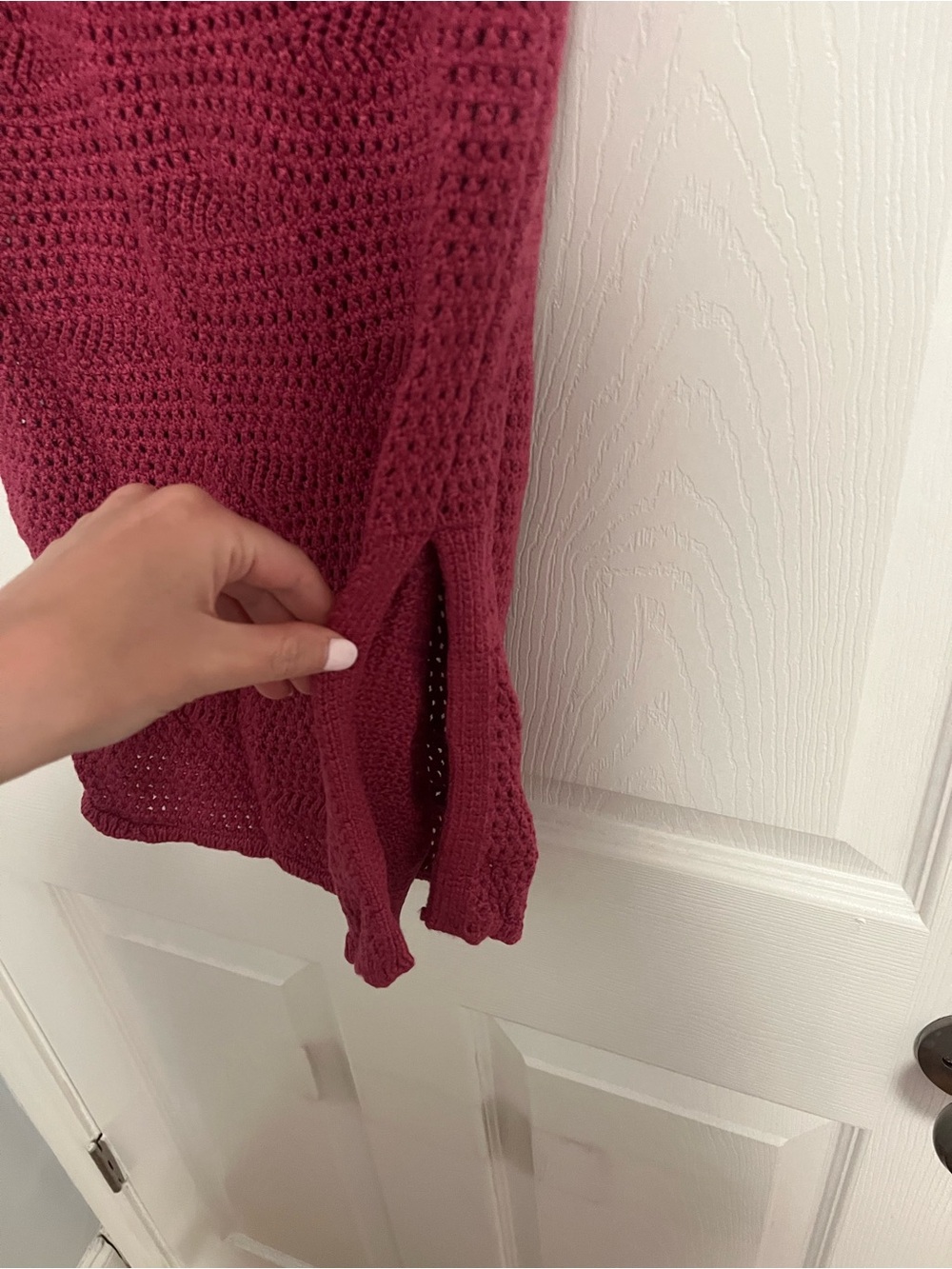 Steve Madden Raspberry Crochet Set - Picture 4 of 5